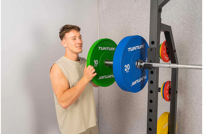 Set Olympijských Bumper kotoučů TUNTURI Platinum - 150 kg