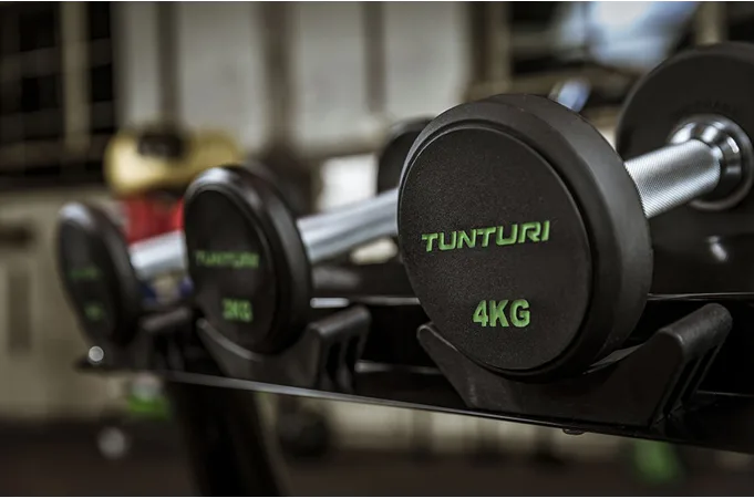 Sada jednoručních činek TUNTURI Pro PU Dumbbell