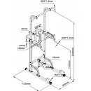 Stojanová bradla hrazda VIRTUFIT Adjustable Power Tower