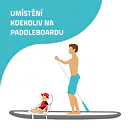 Sedačka pro paddleboard YATE MIDI květ univerzál