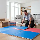 TRINFIT Tatami JUDO T40 - 100 x 100 x 4 cm - červená/modrá